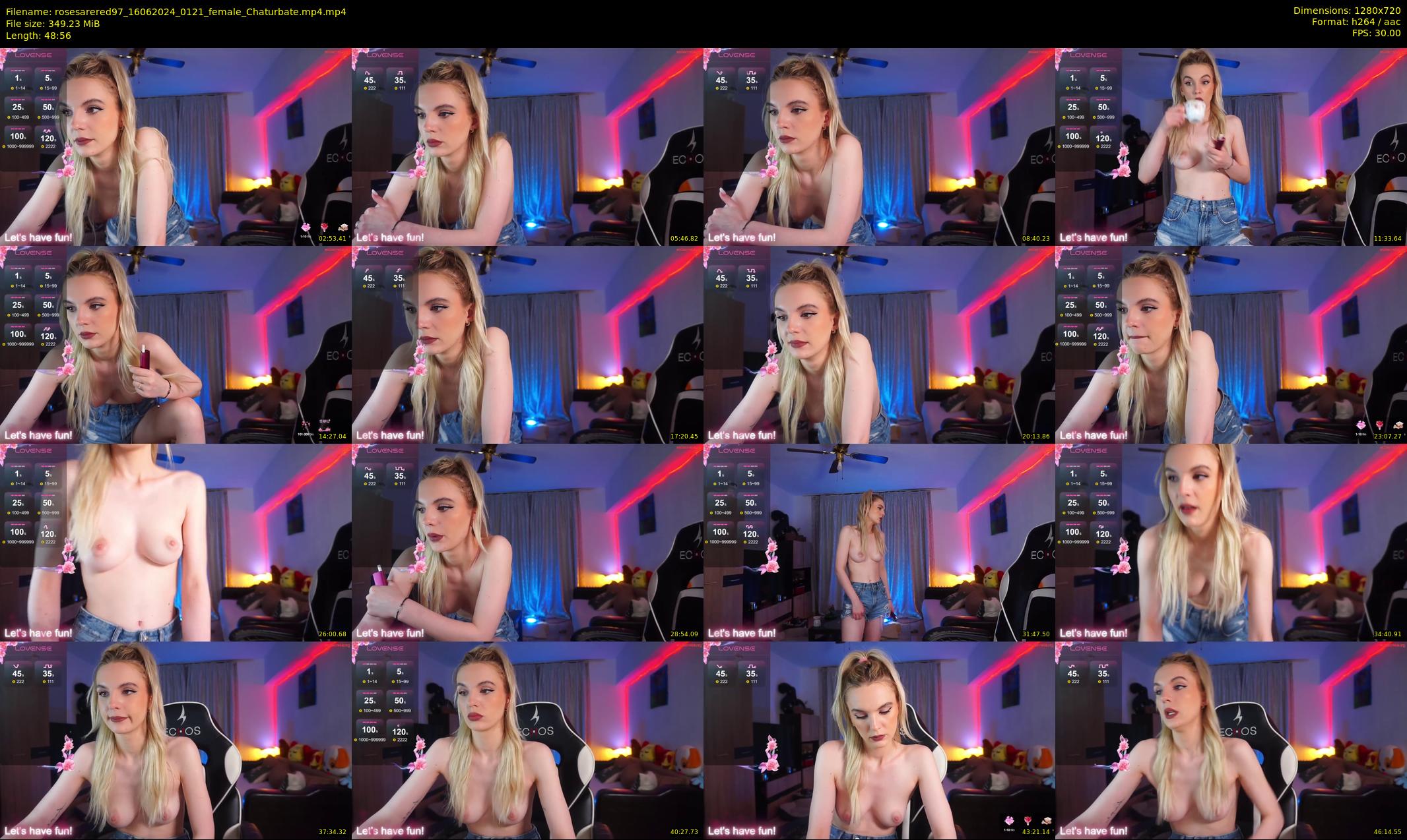rosesarered97 — 49 minute Chaturbate Female stripcam recording, 720p, Jun 16, 2024