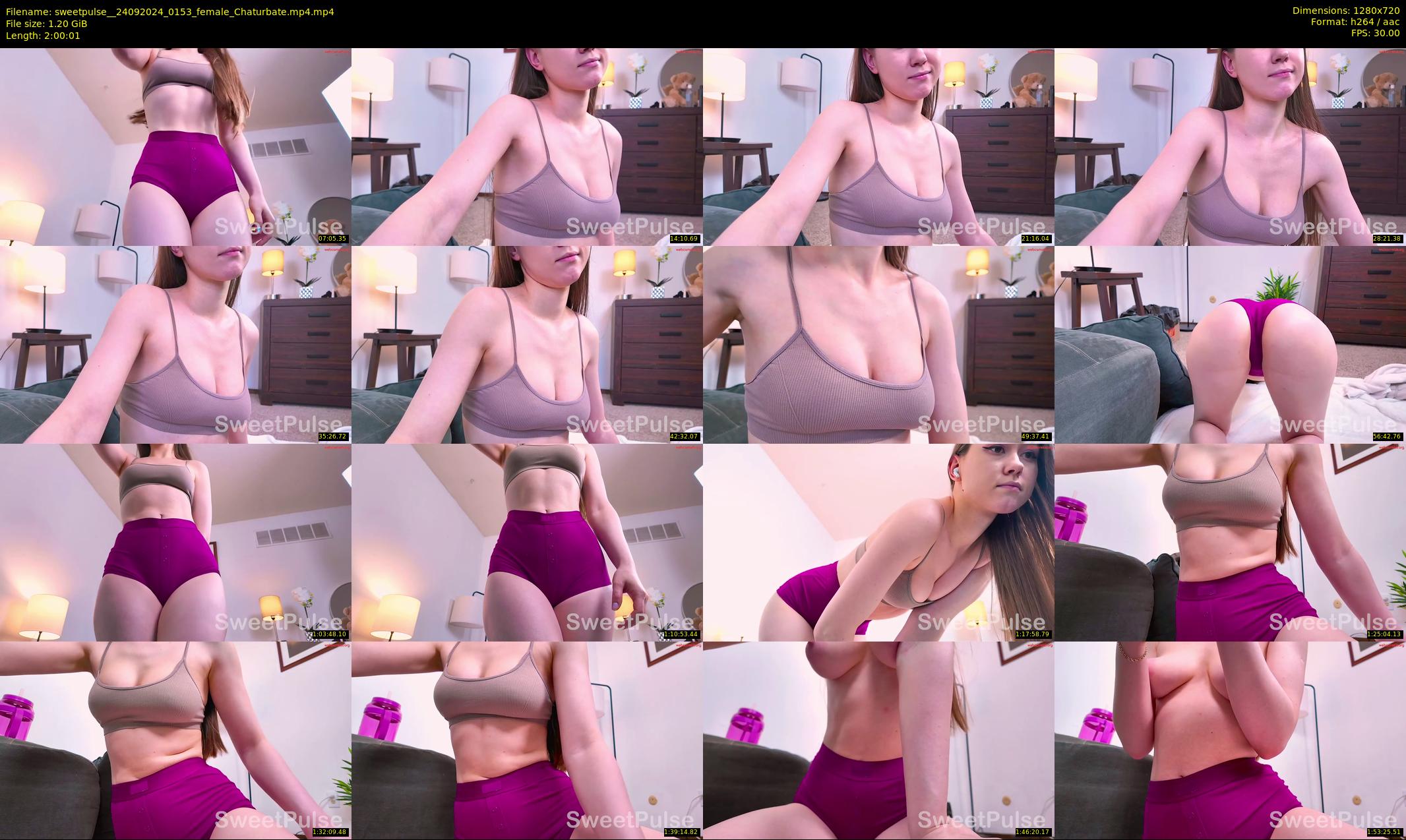 sweetpulse_ — 121 minute Chaturbate Female stripcam recording, 720p, Sep 24, 2024