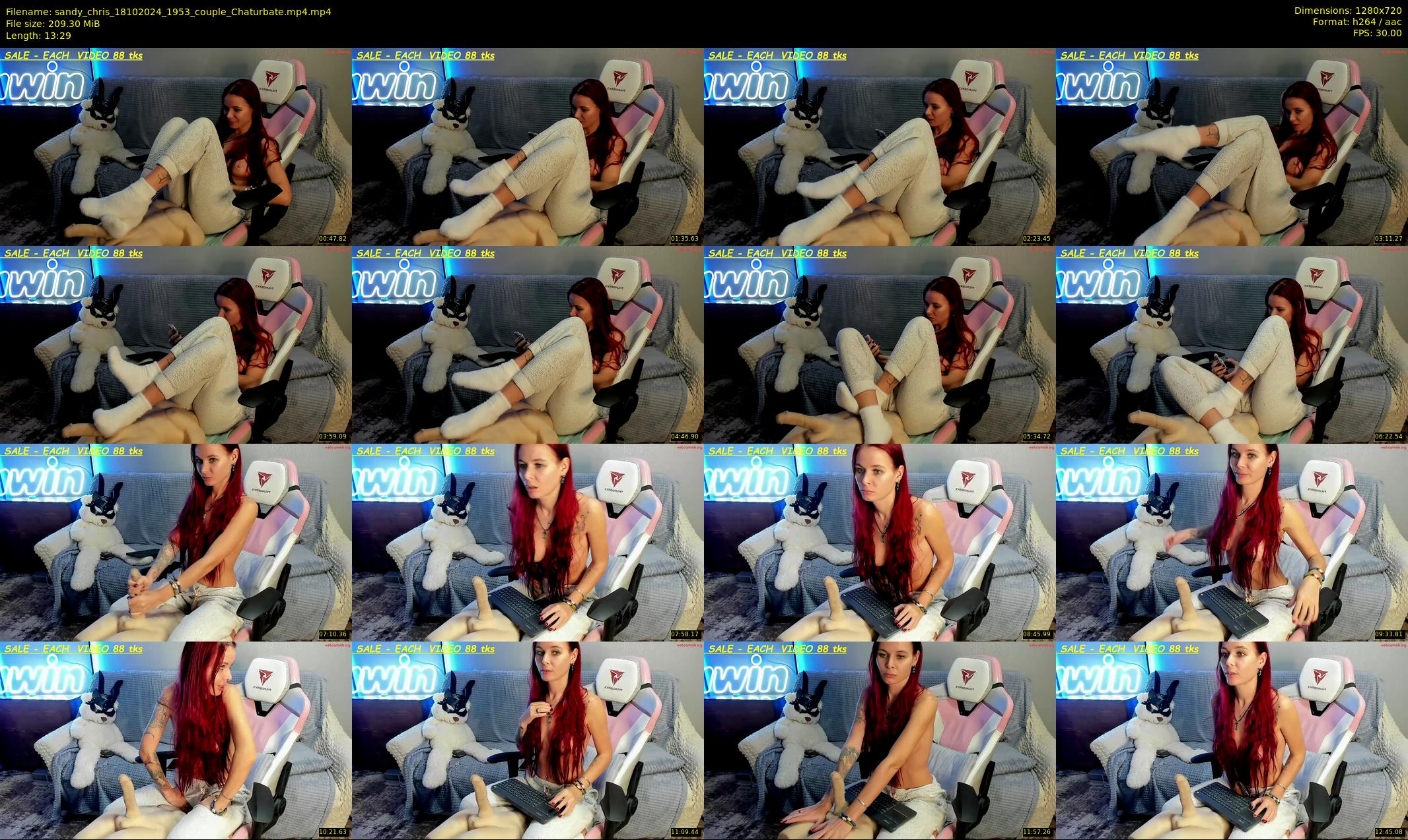 sandy_chris — 14 minute Chaturbate Couple stripcam recording, 720p, Oct 18, 2024