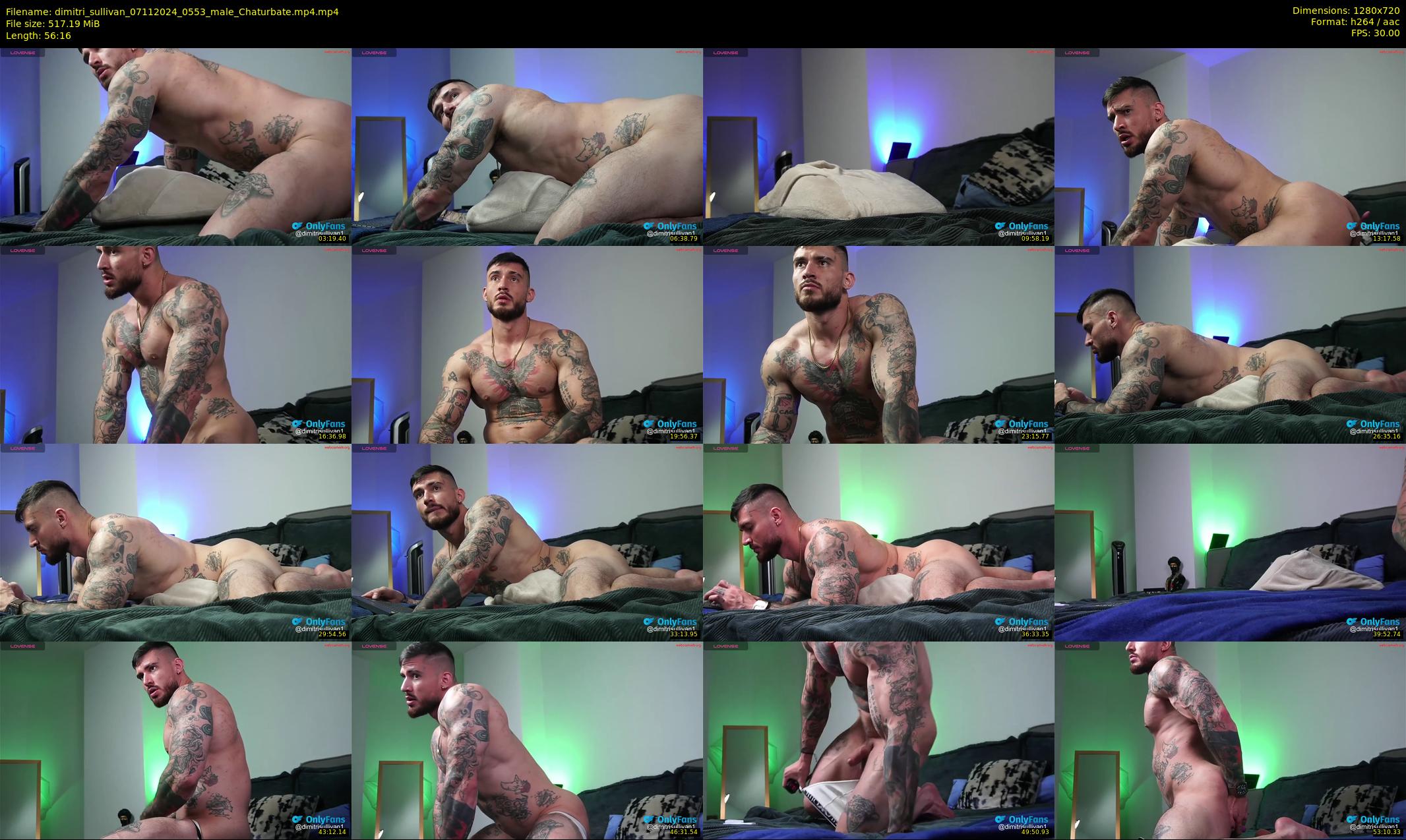 dimitri_sullivan — 57 minute Chaturbate Male stripcam recording, 720p, Nov 7, 2024