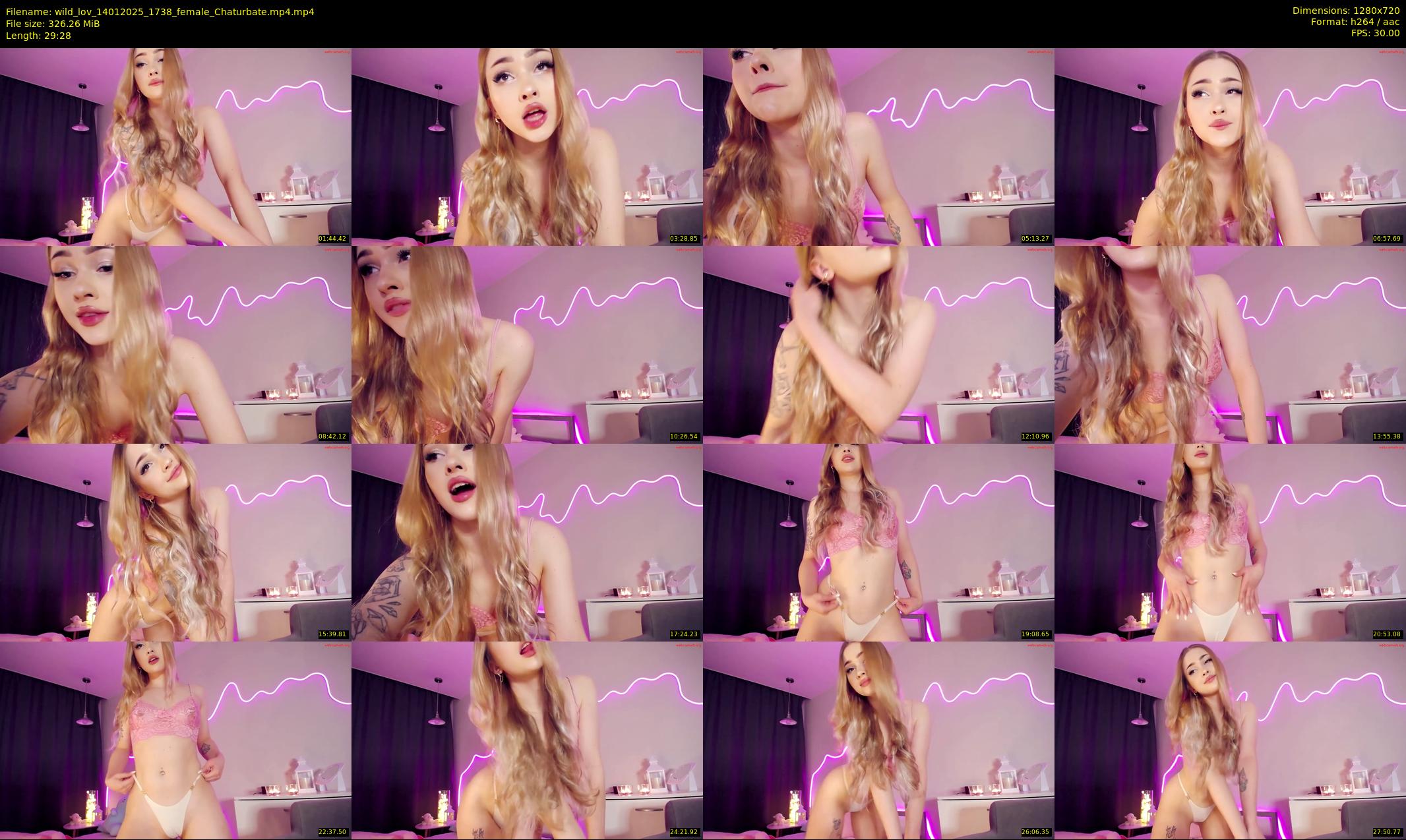 wild_lov — 30 minute Chaturbate Female stripcam recording, 720p, Jan 14, 2025
