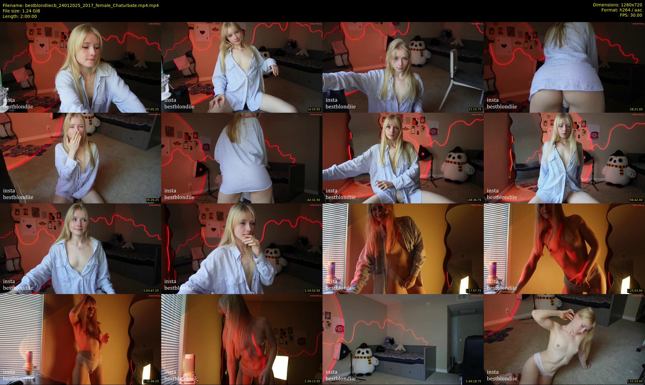 bestblondiiecb — 120 minute Chaturbate Female stripcam recording, 720p, Jan 24, 2025