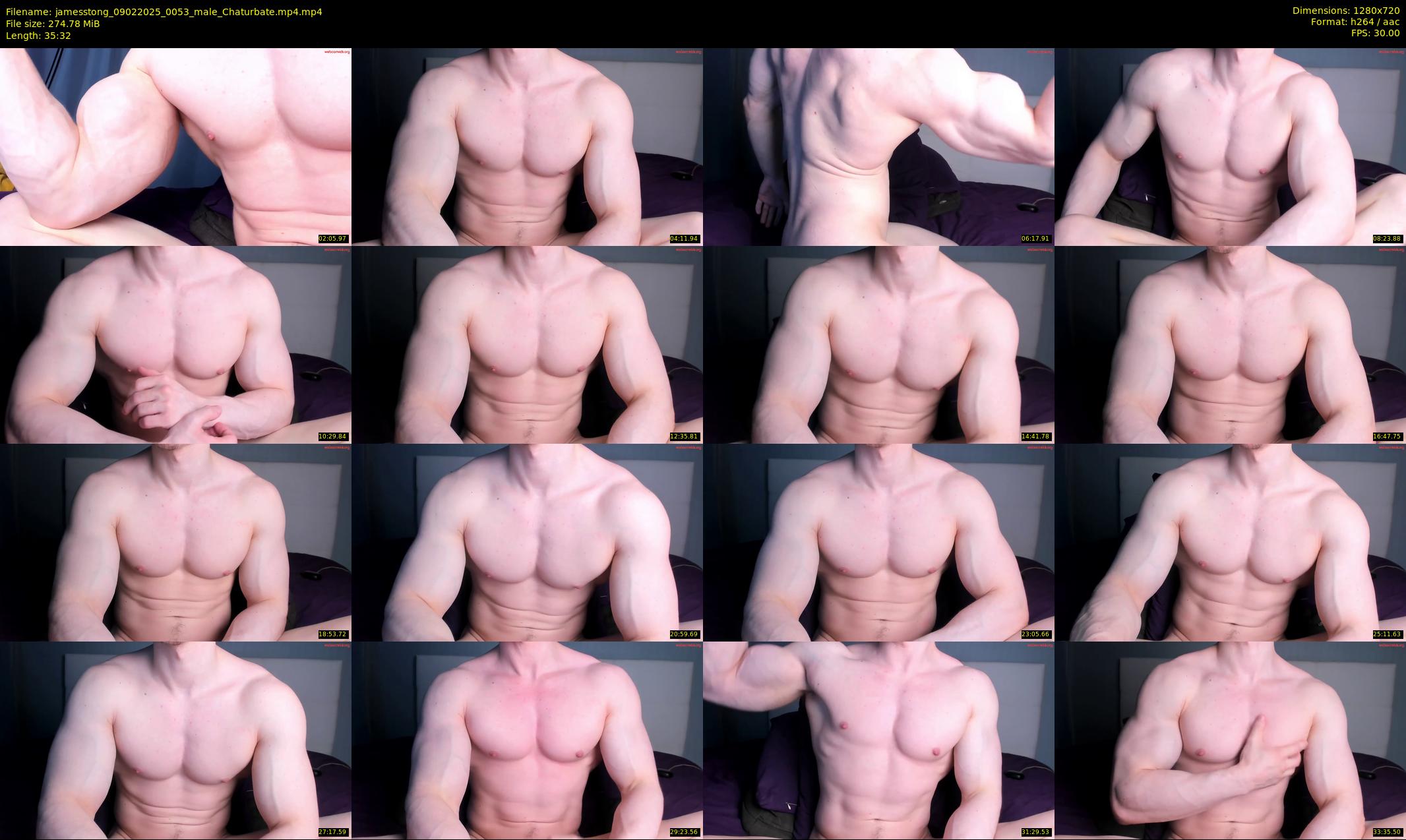 jamesstong — 36 minute Chaturbate Male stripcam recording, 720p, Feb 9, 2025
