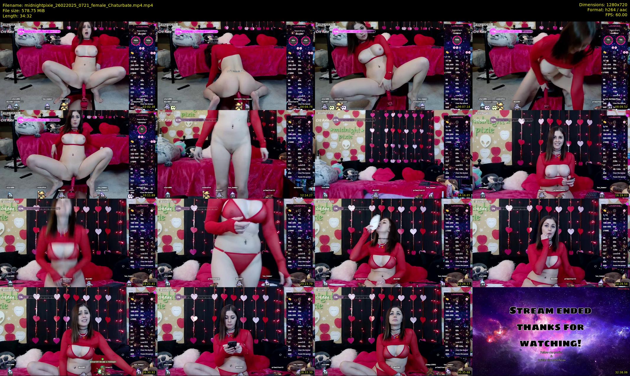 midnightpixie — 35 minute Chaturbate Female stripcam recording, 720p, Feb 26, 2025