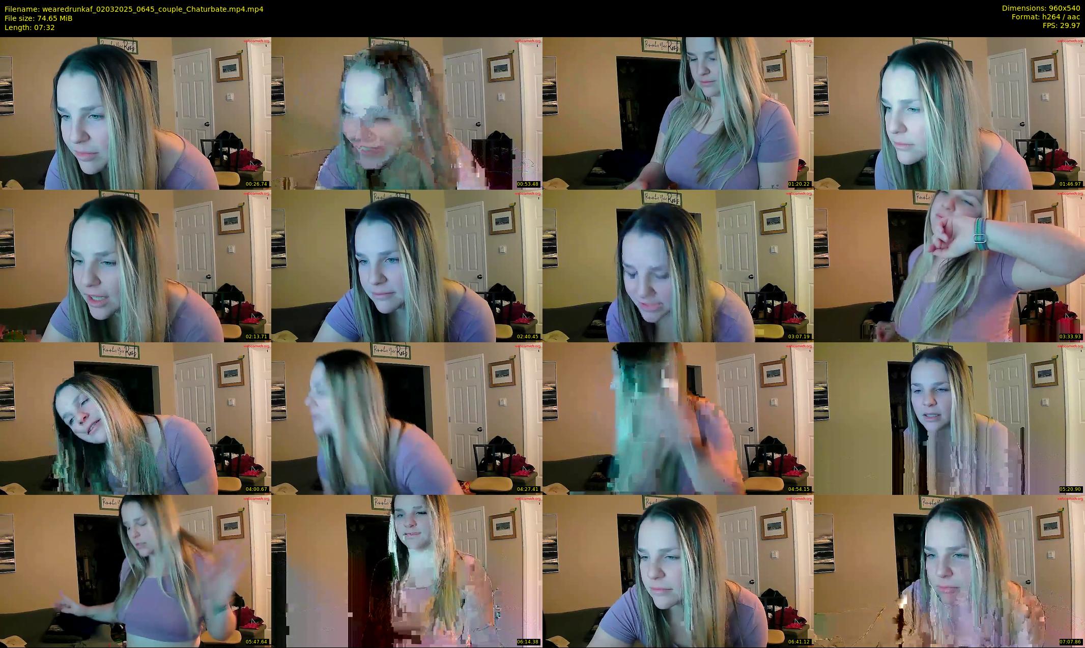 wearedrunkaf — 8 minute Chaturbate Couple stripcam recording, 480p, Mar 2, 2025