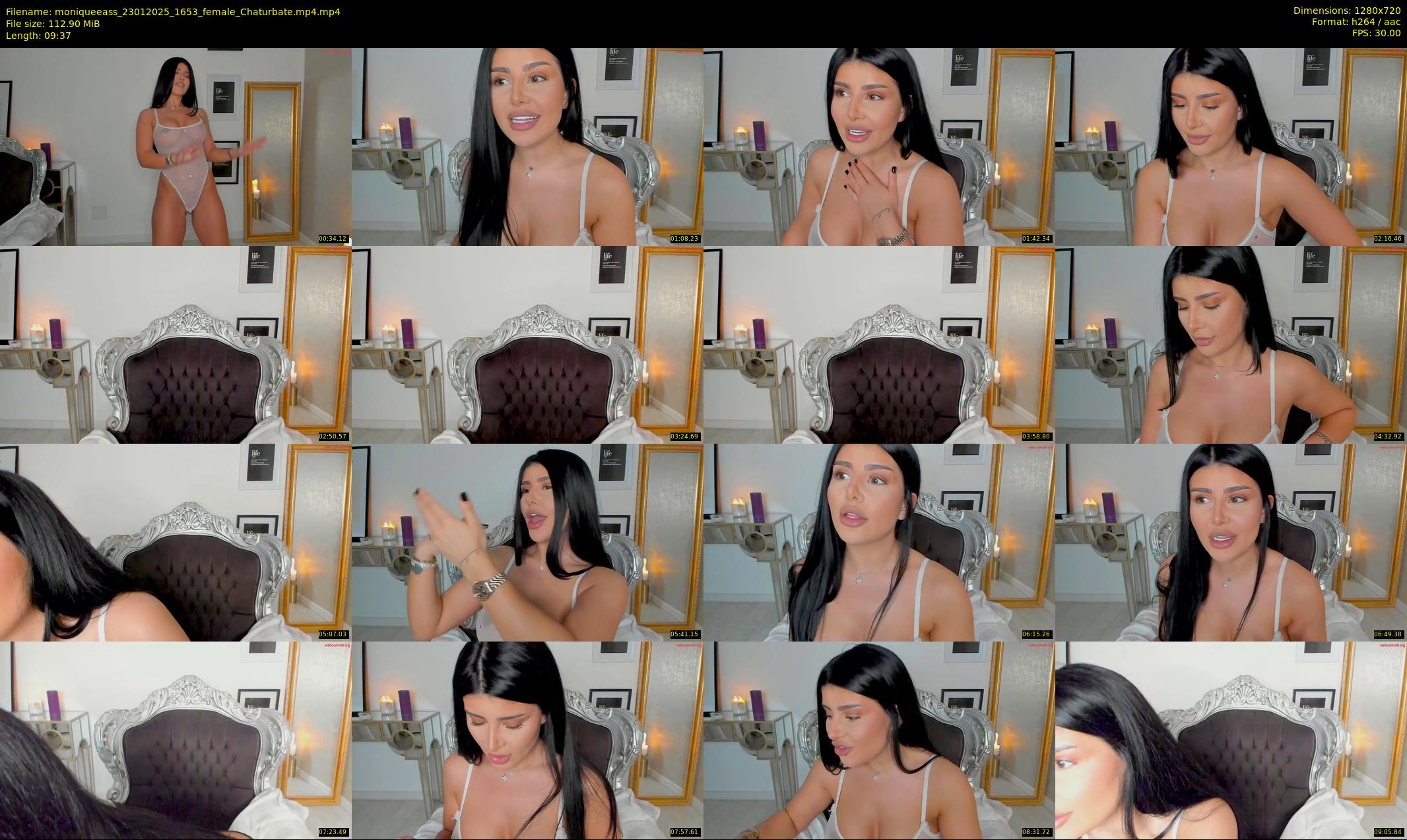 moniqueeass — 10 minute Chaturbate Female stripcam recording, 720p, Jan 23, 2025