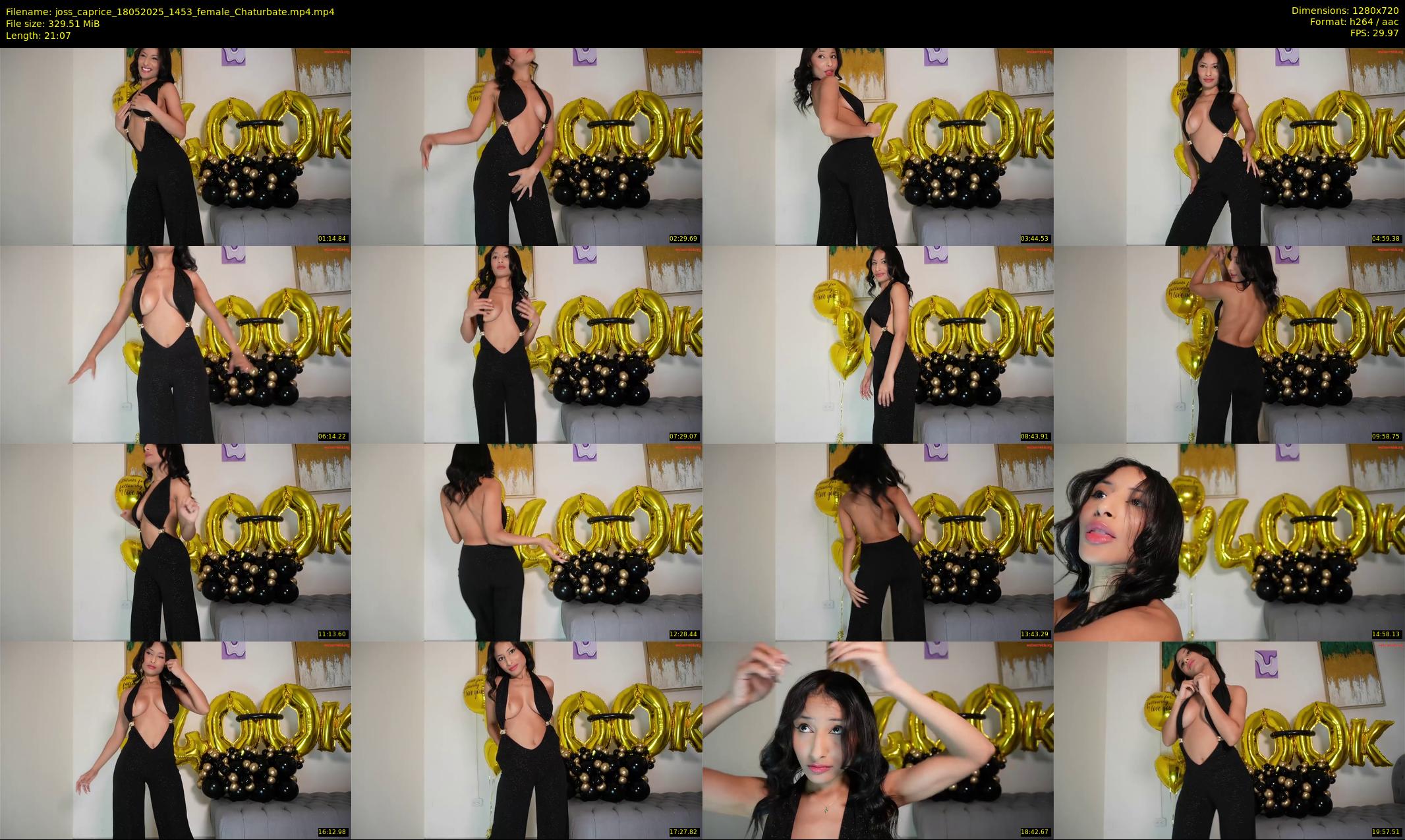 joss_caprice — 22 minute Chaturbate Female stripcam recording, 720p, May 18, 2025