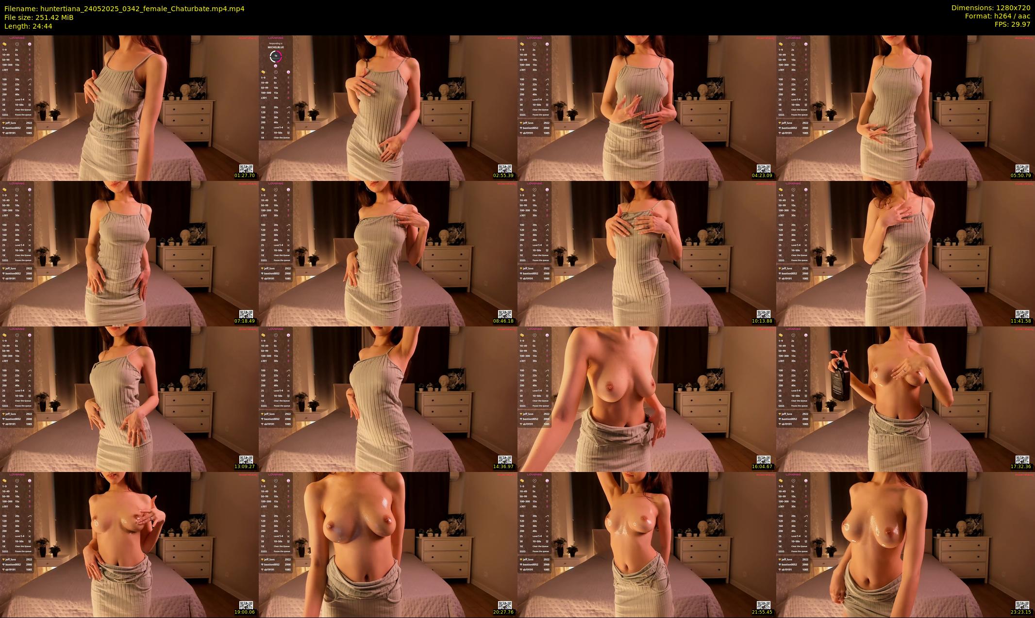 huntertiana — 25 minute Chaturbate Female stripcam recording, 720p, May 24, 2025