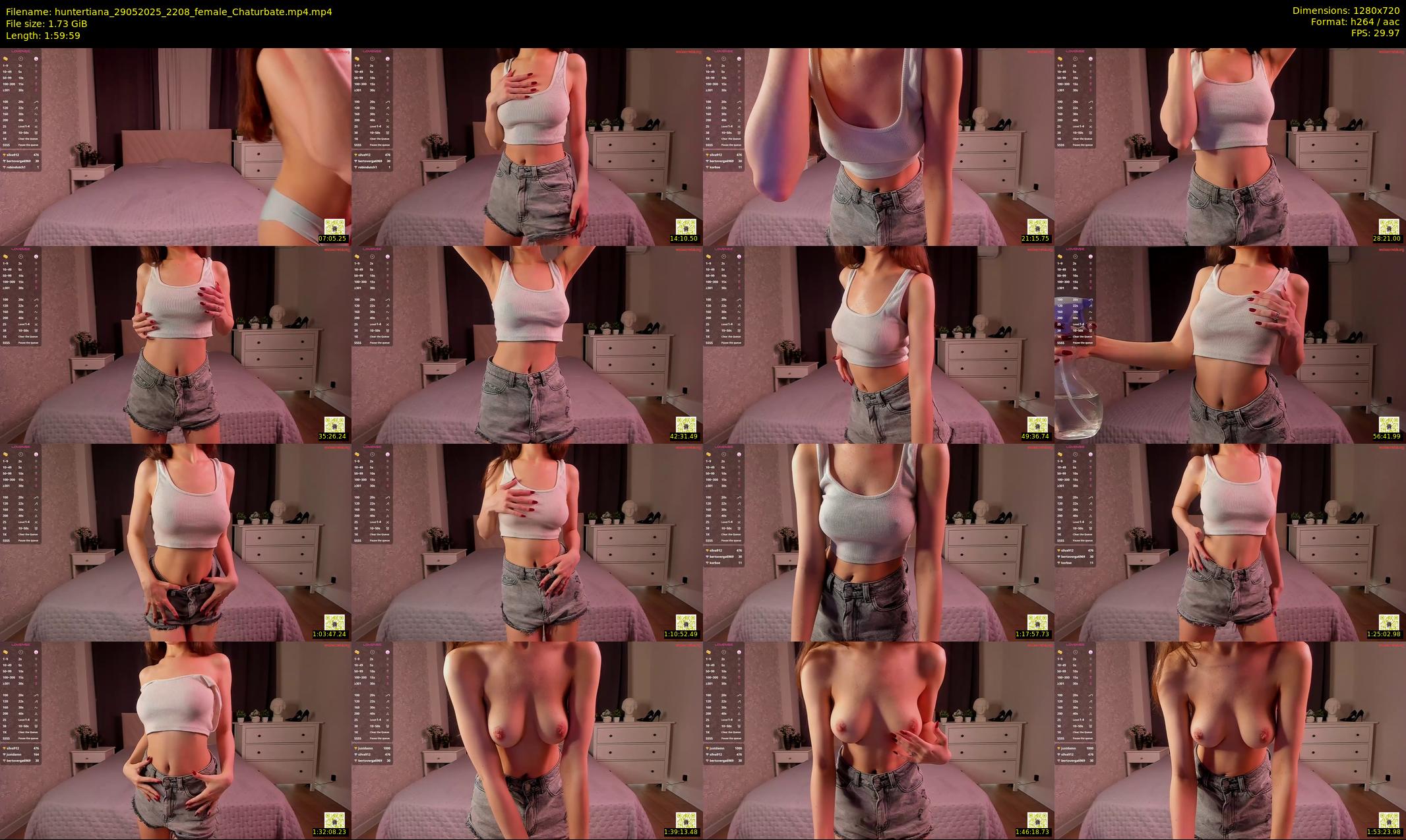huntertiana — 120 minute Chaturbate Female stripcam recording, 720p, May 29, 2025