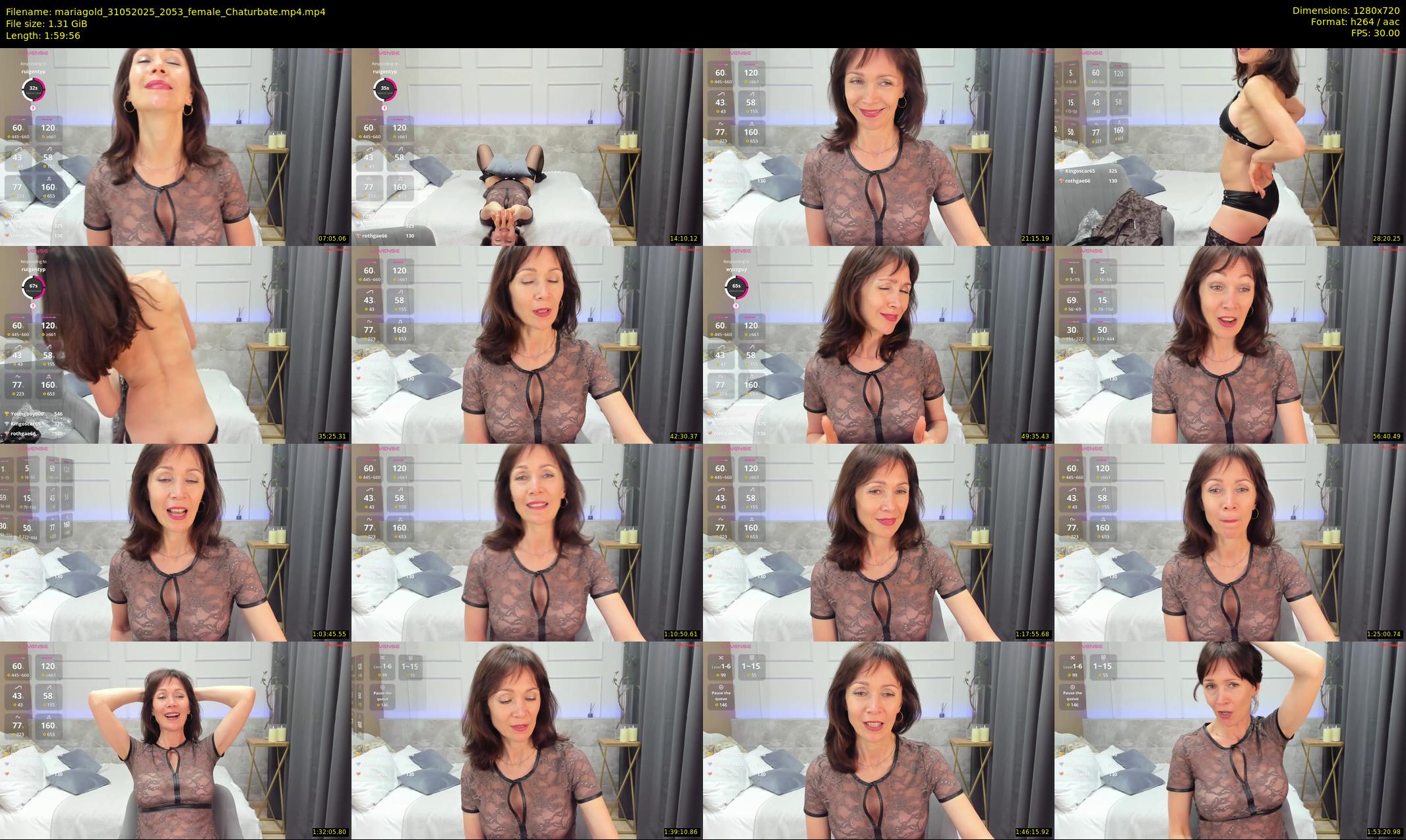 mariagold — 120 minute Chaturbate Female stripcam recording, 720p, May 31, 2025
