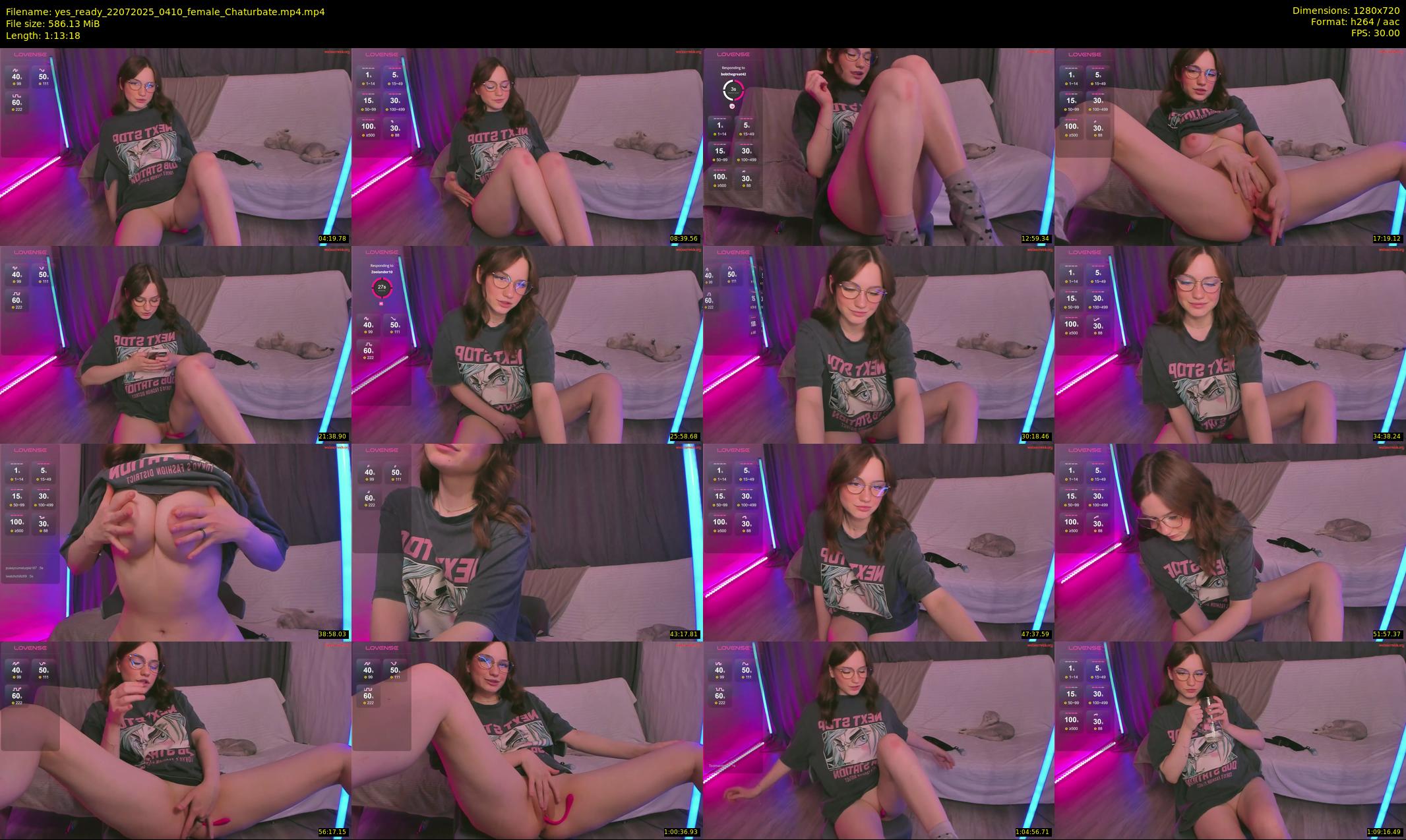 yes_ready — 74 minute Chaturbate Female stripcam recording, 720p, Jul 22, 2025