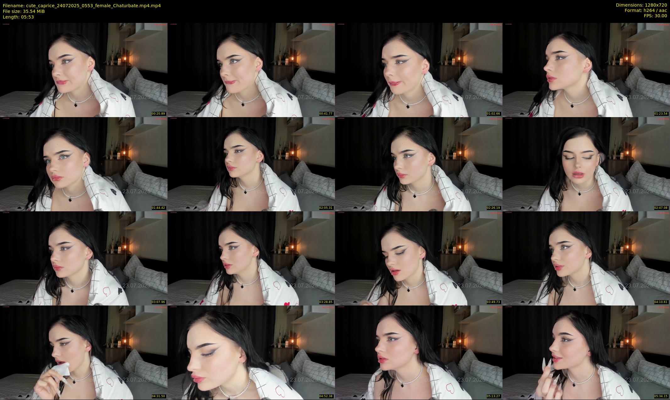 cute_caprice — 6 minute Chaturbate Female stripcam recording, 720p, Jul 24, 2025