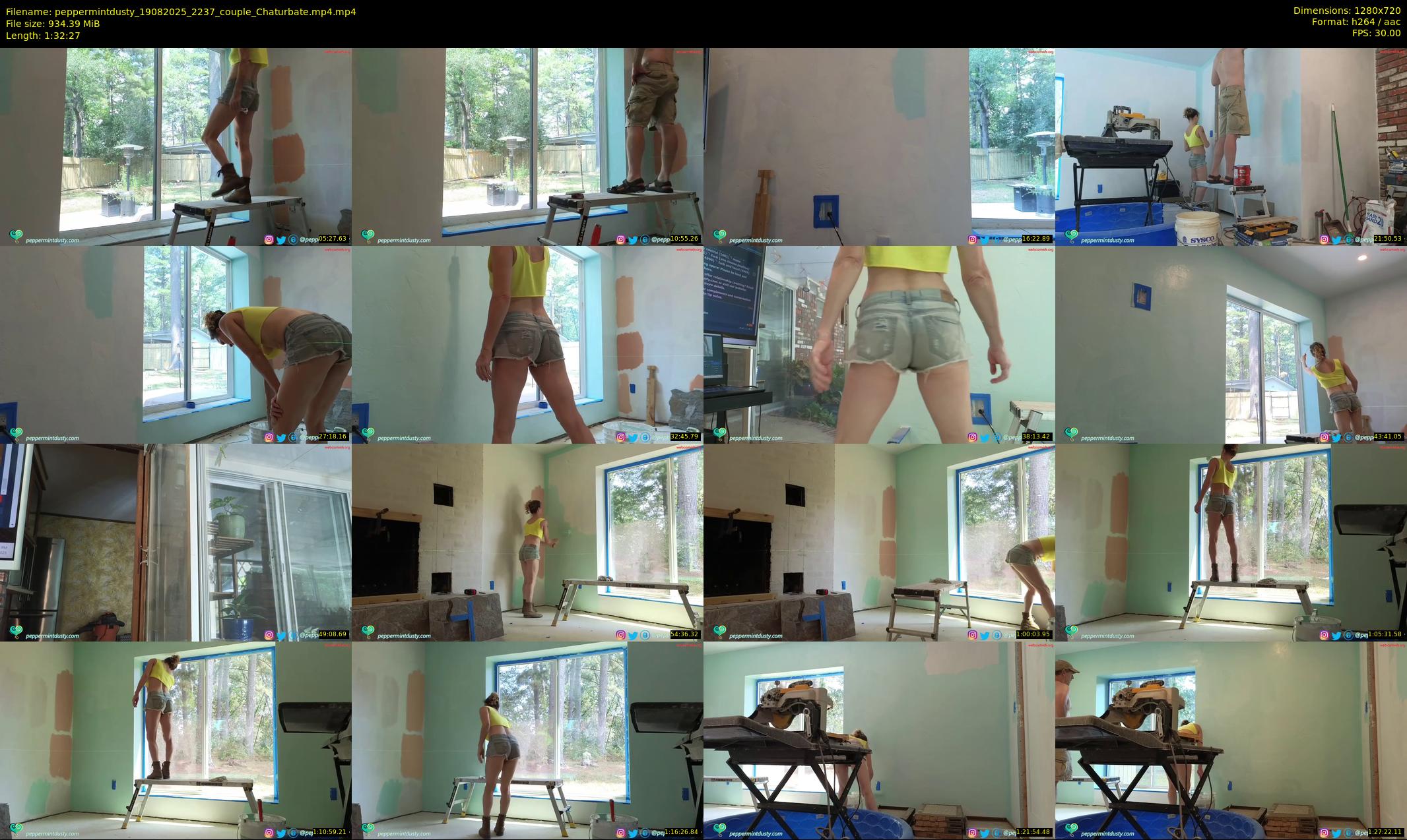 peppermintdusty — 93 minute Chaturbate Couple stripcam recording, 720p, Aug 19, 2025