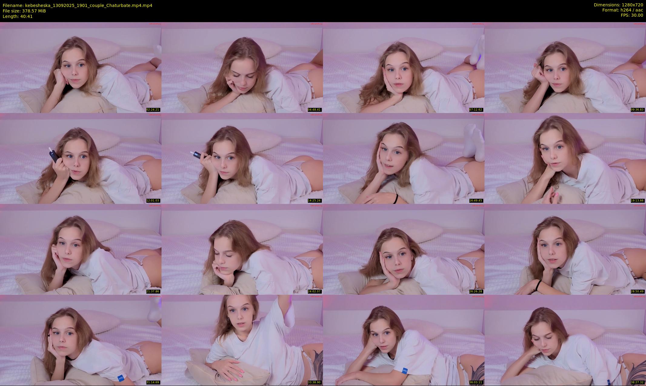 kebesheska — 41 minute Chaturbate Couple stripcam recording, 720p, Sep 13, 2025