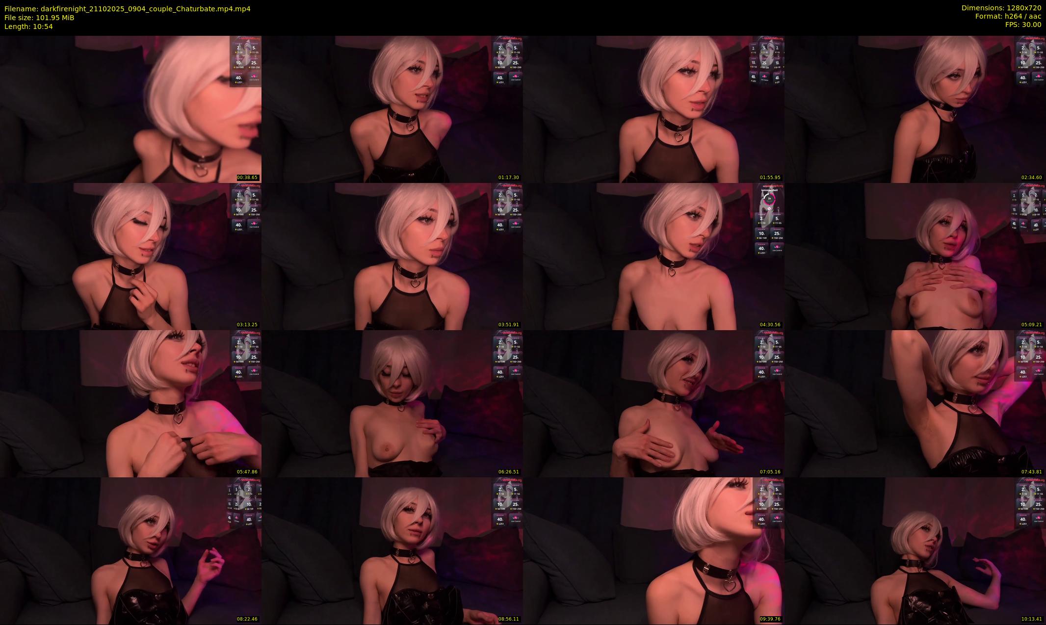 darkfirenight — 11 minute Chaturbate Couple stripcam recording, 720p, Oct 21, 2025