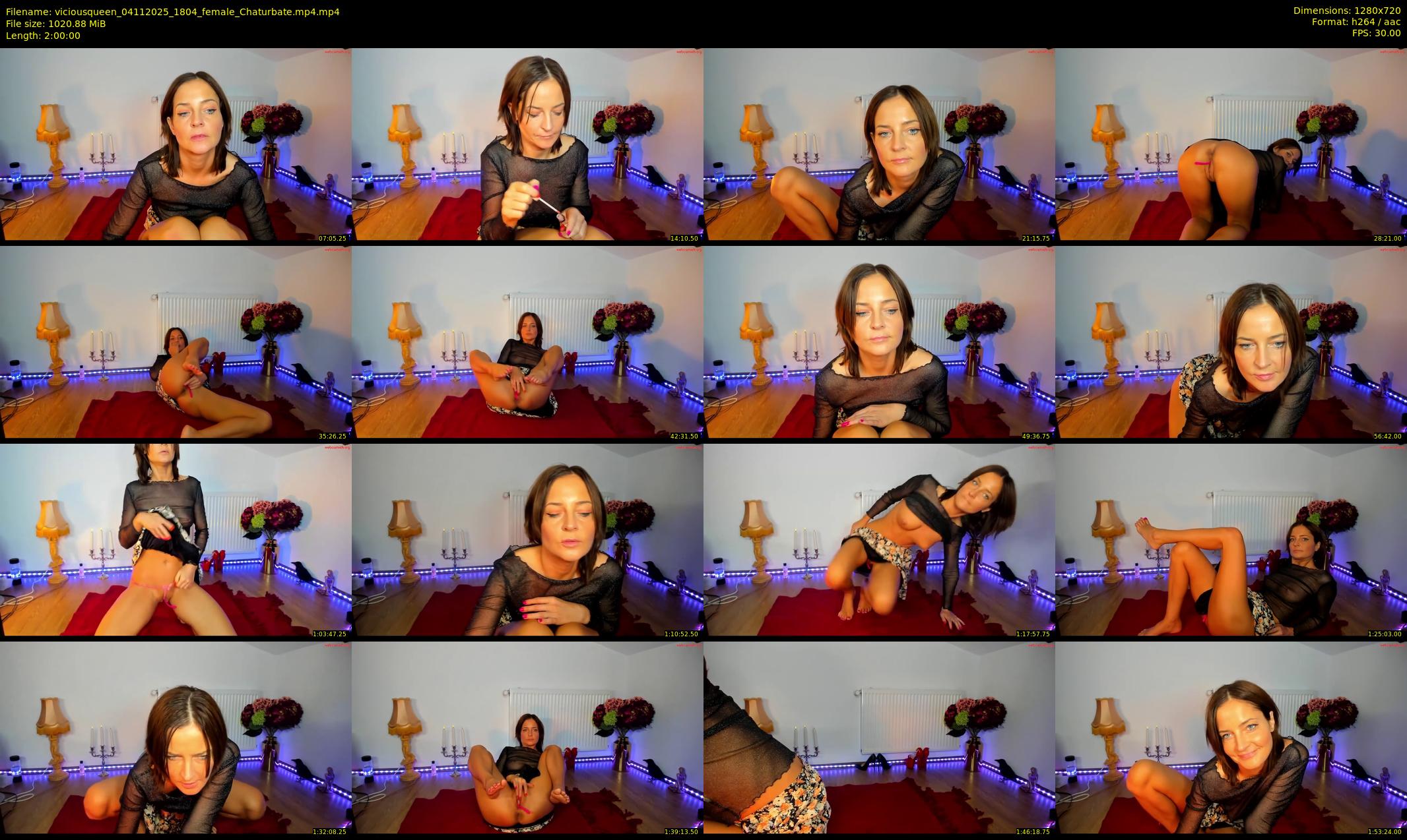 viciousqueen — 120 minute Chaturbate Female stripcam recording, 720p, Nov 4, 2025