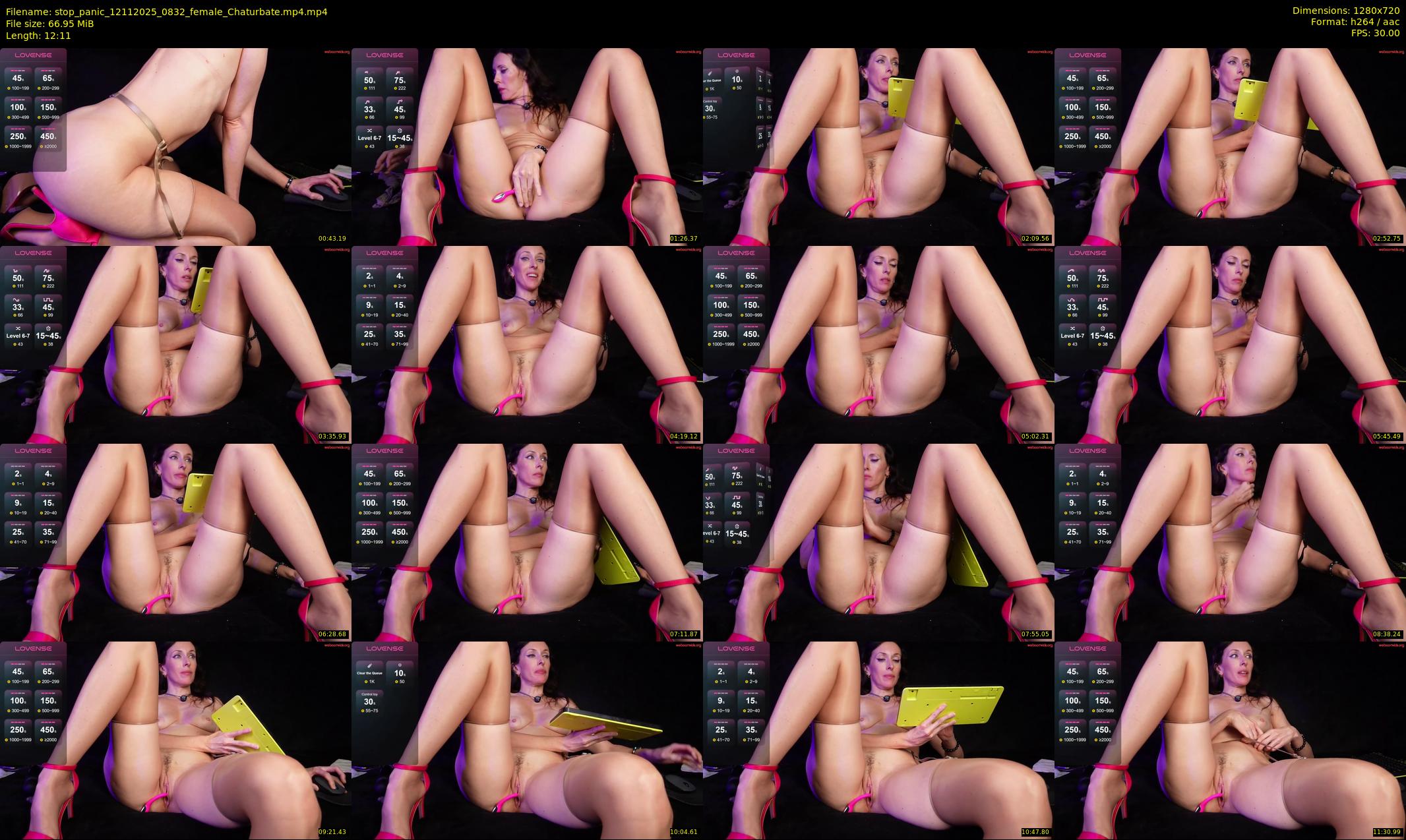 stop_panic — 13 minute Chaturbate Female stripcam recording, 720p, Nov 12, 2025