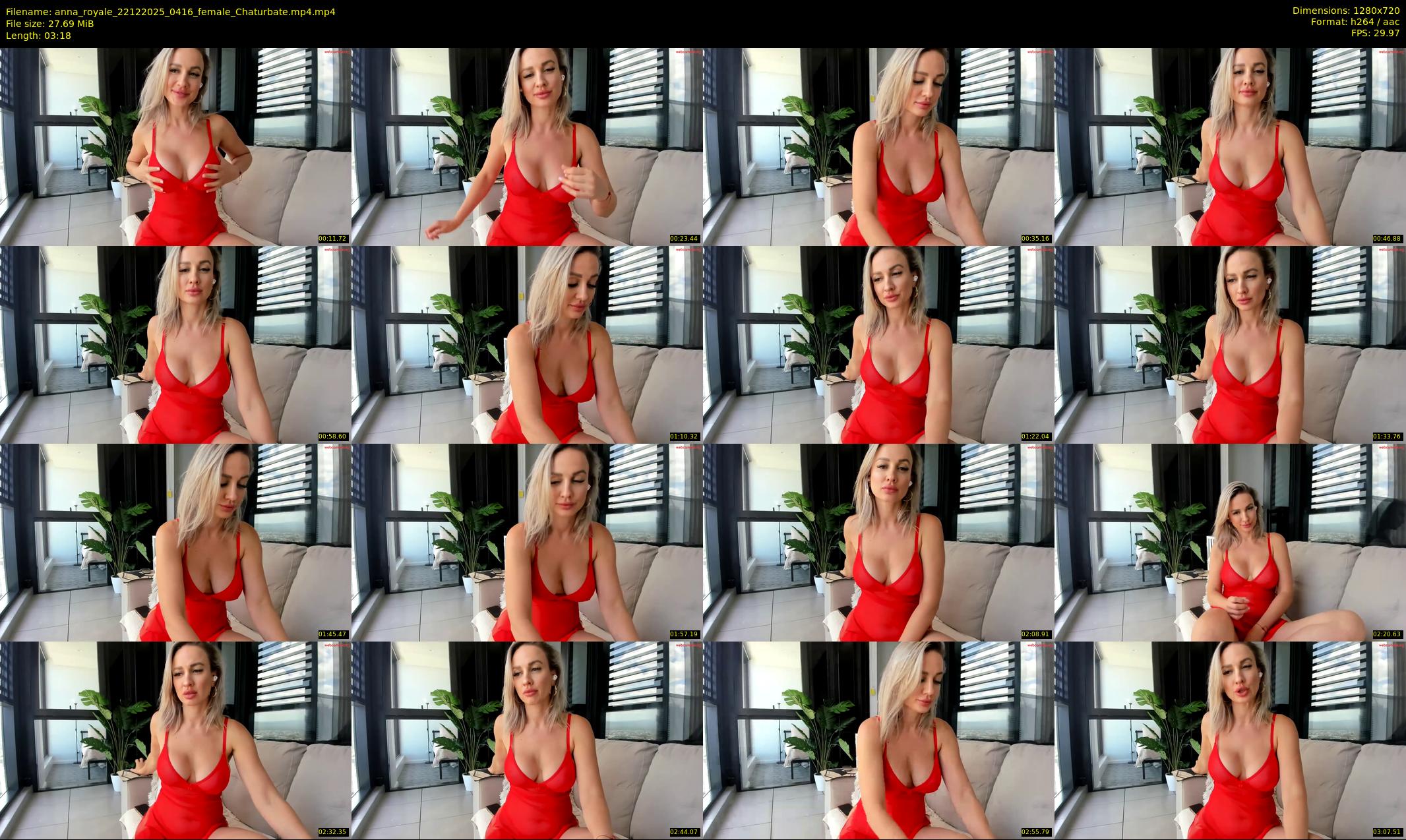 anna_royale — 4 minute Chaturbate Female stripcam recording, 720p, Dec 22, 2025