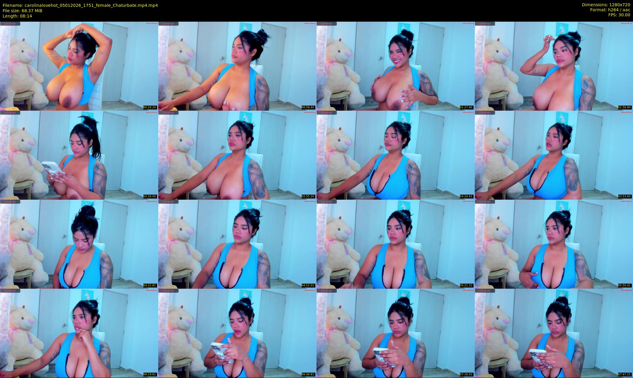 carolinalovehot — 9 minute Chaturbate Female stripcam recording, 720p, Jan 5, 2026