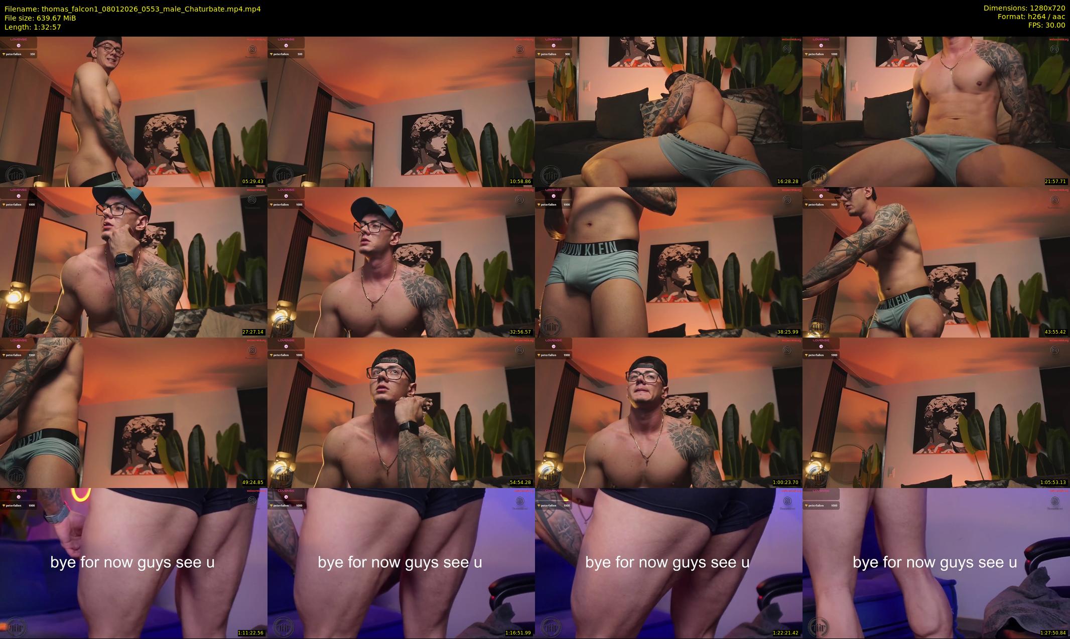 thomas_falcon1 — 93 minute Chaturbate Male stripcam recording, 720p, Jan 8, 2026