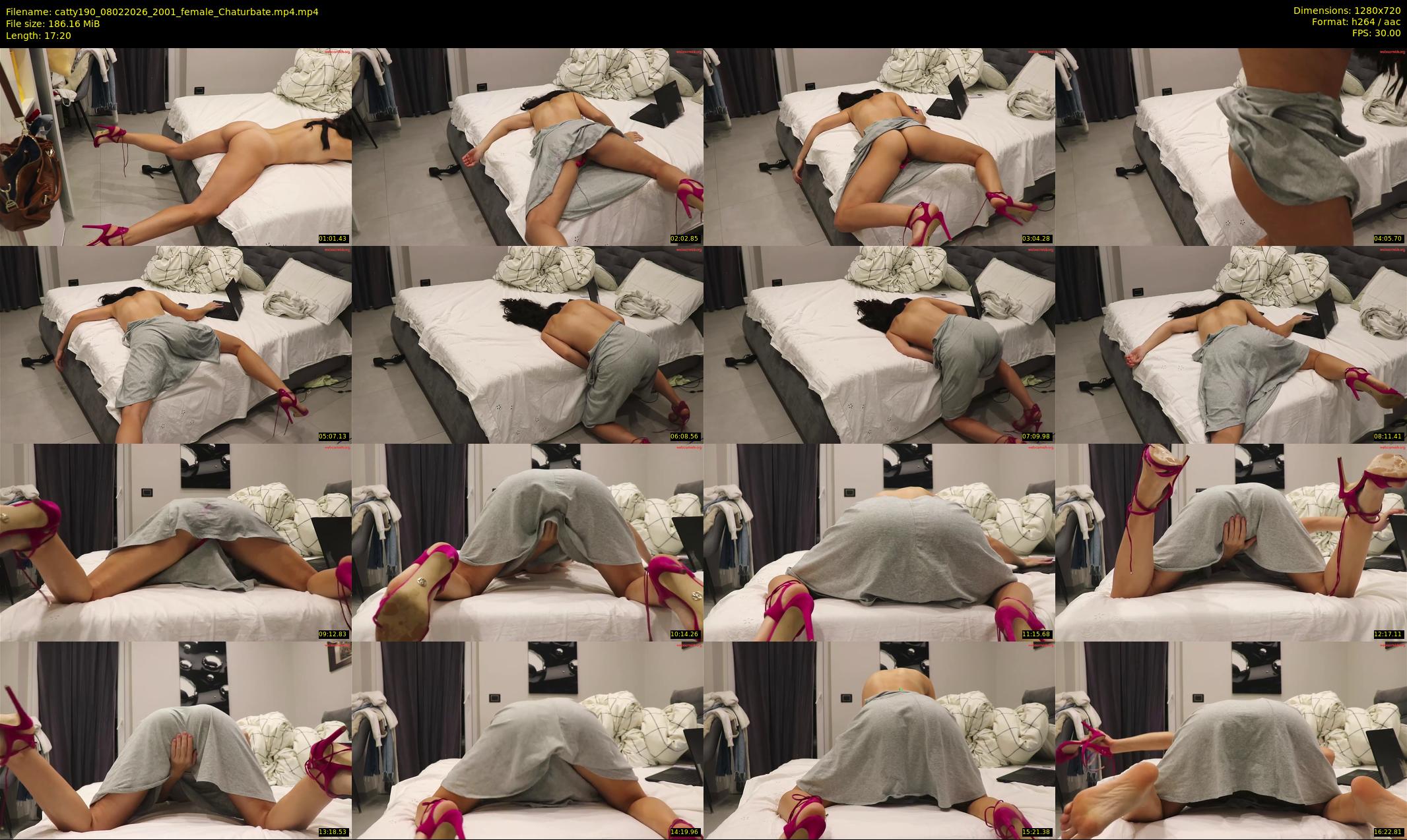 catty190 — 18 minute Chaturbate Female stripcam recording, 720p, Feb 8, 2026