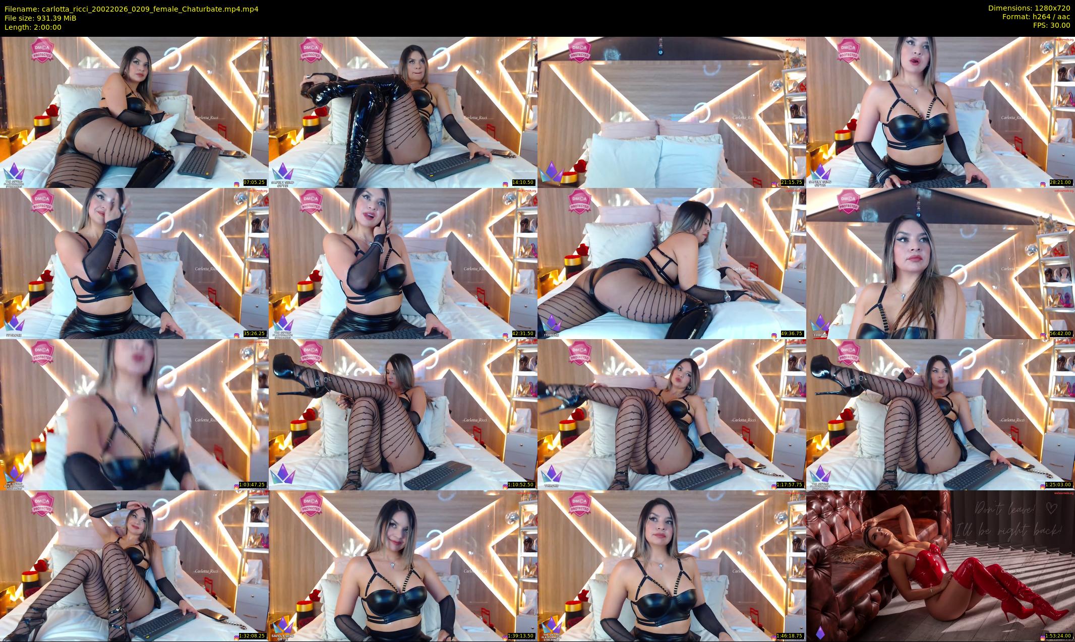 carlotta_ricci — 120 minute Chaturbate Female stripcam recording, 720p, Feb 20, 2026