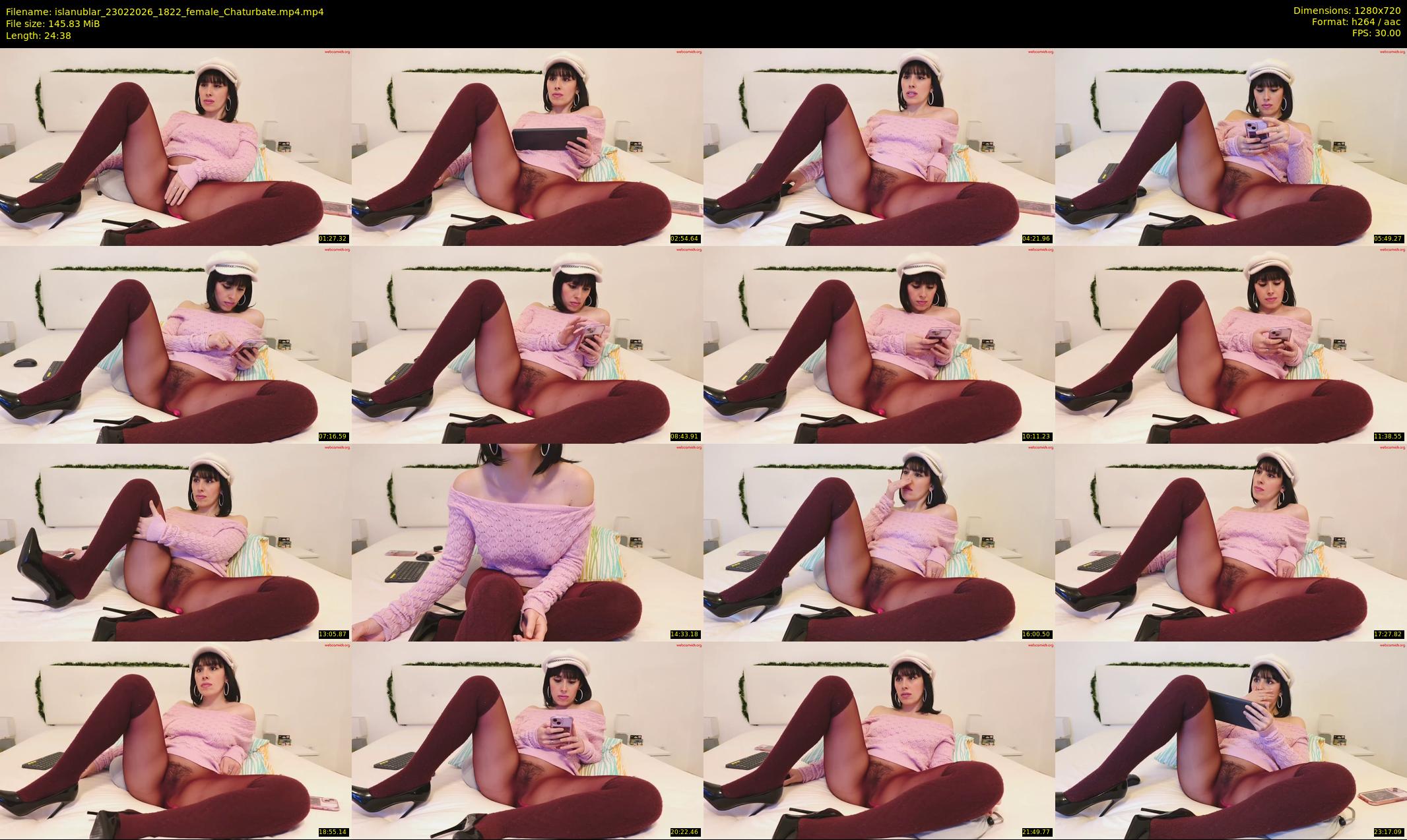 islanublar — 25 minute Chaturbate Female stripcam recording, 720p, Feb 23, 2026