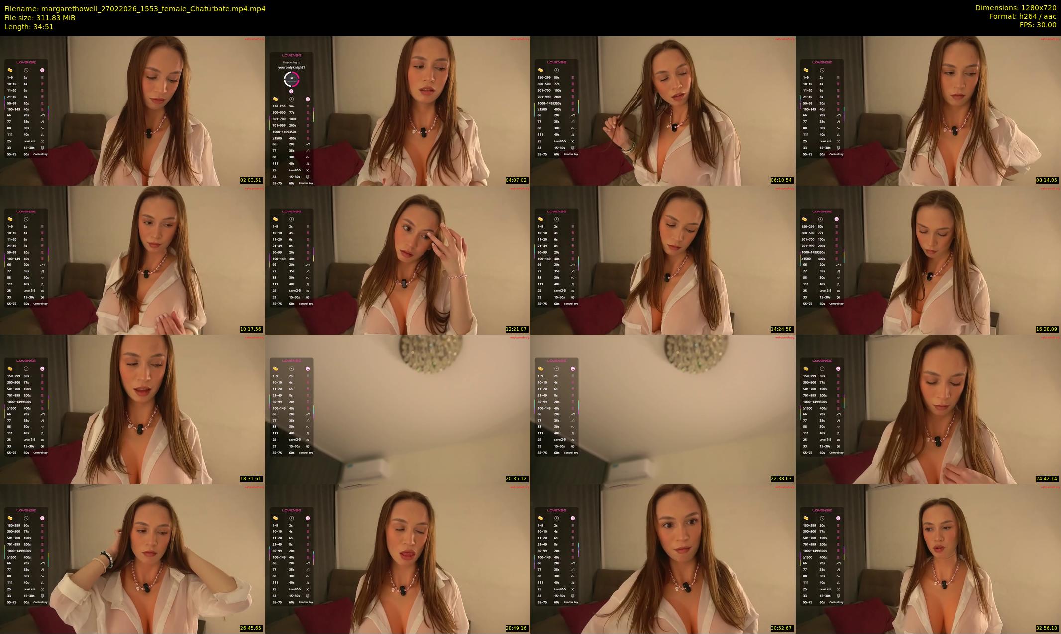 margarethowell — 35 minute Chaturbate Female stripcam recording, 720p, Feb 27, 2026