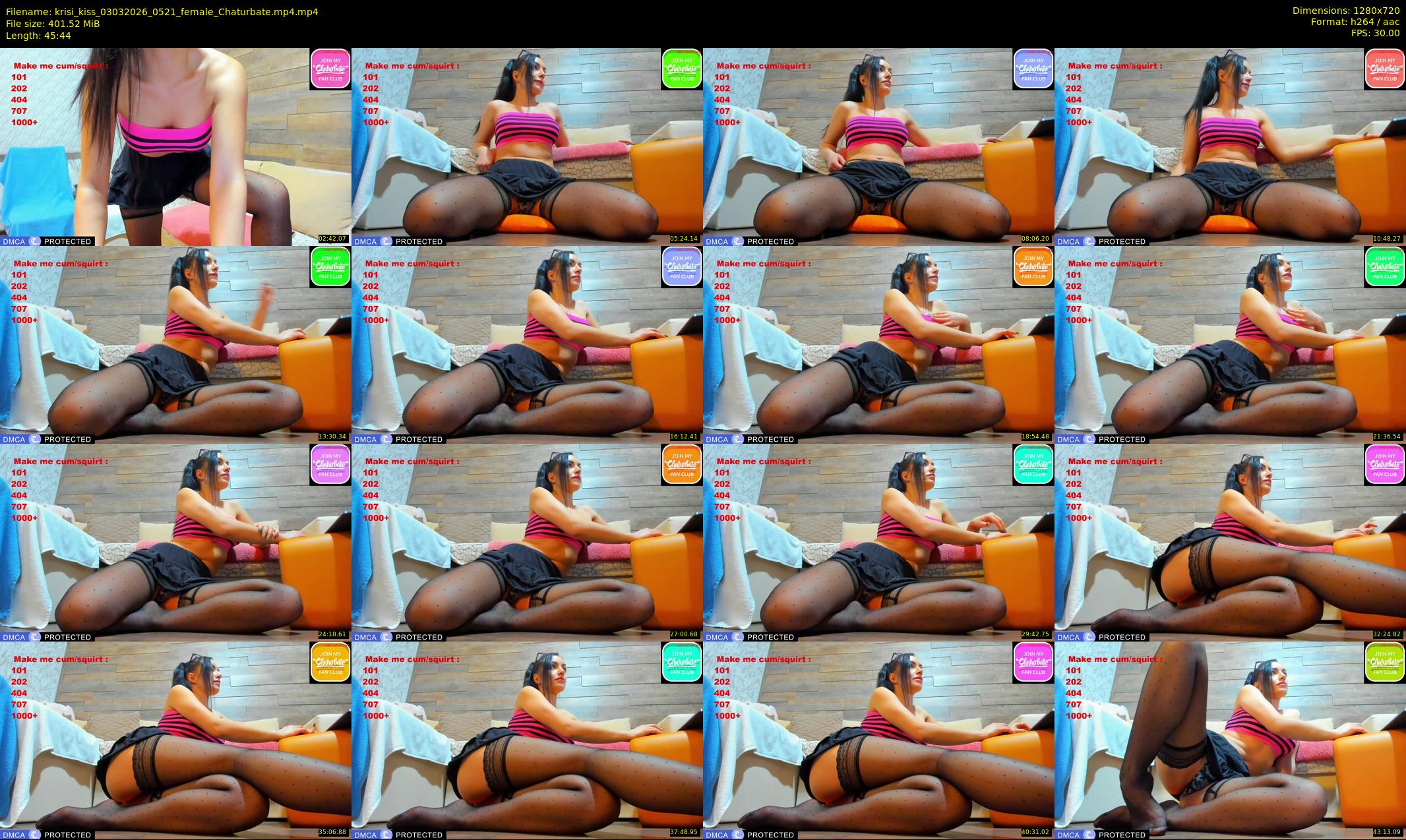 krisi_kiss — 46 minute Chaturbate Female stripcam recording, 720p, Mar 3, 2026