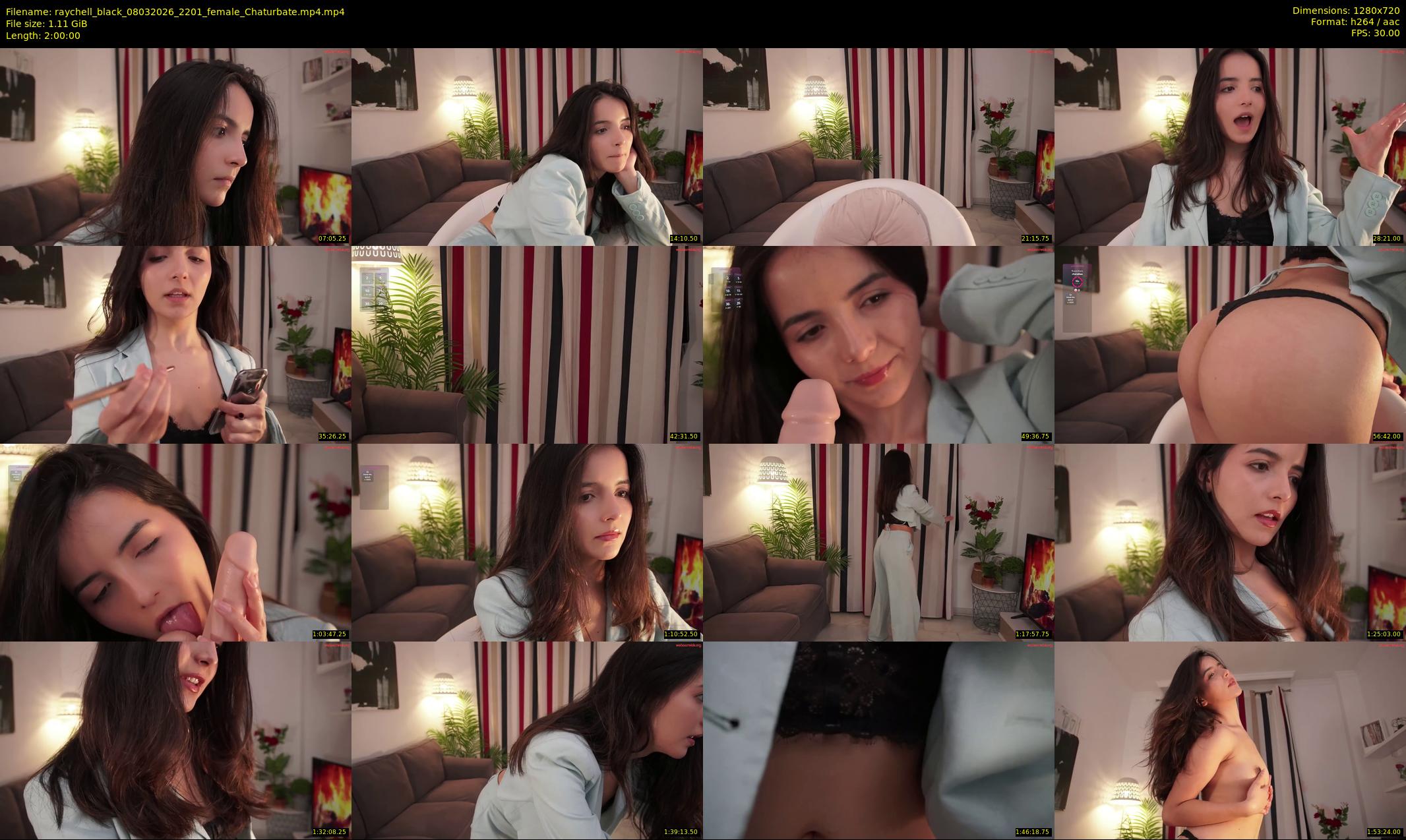 raychell_black — 120 minute Chaturbate Female stripcam recording, 720p, Mar 8, 2026