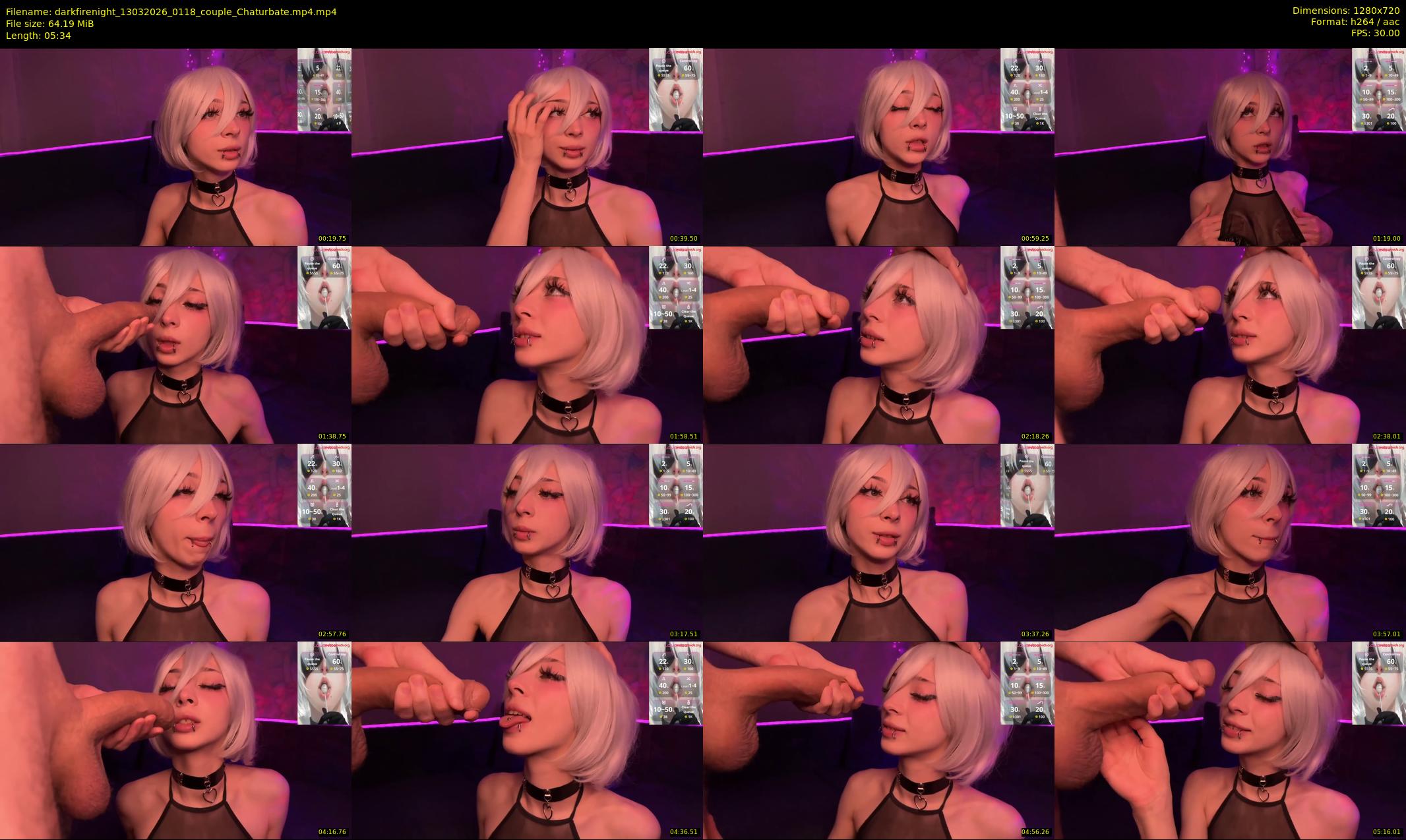 darkfirenight — 6 minute Chaturbate Couple stripcam recording, 720p, Mar 13, 2026
