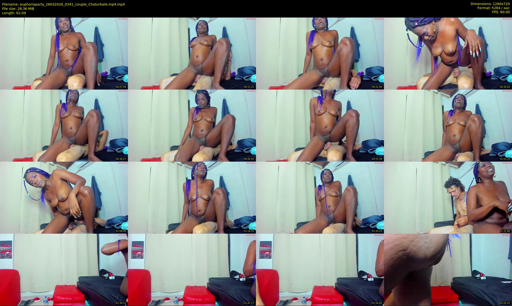 euphoriaparty — 3 minute Chaturbate Couple stripcam recording, 720p, Mar 26, 2026