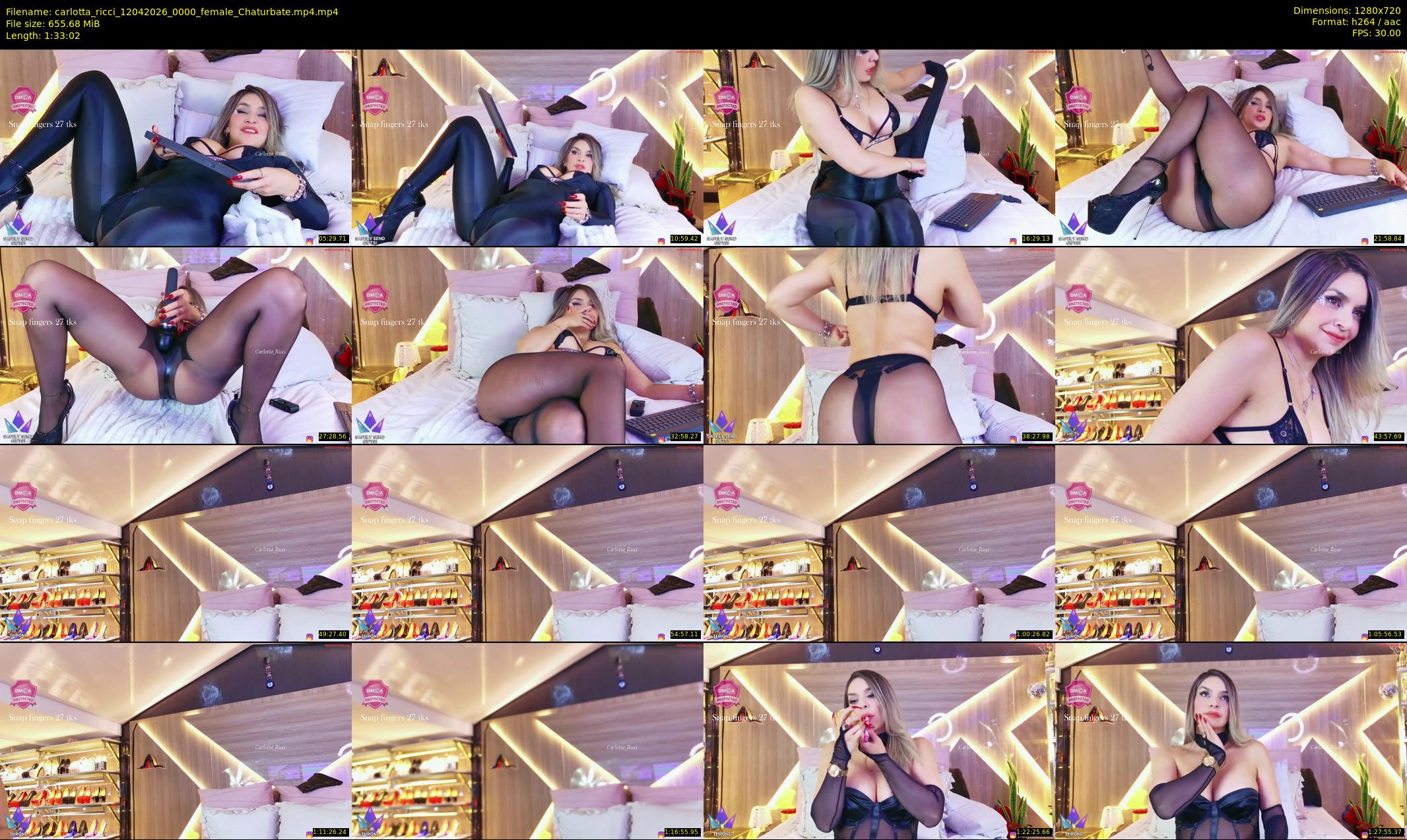 carlotta_ricci — 94 minute Chaturbate Female stripcam recording, 720p, Apr 12, 2026