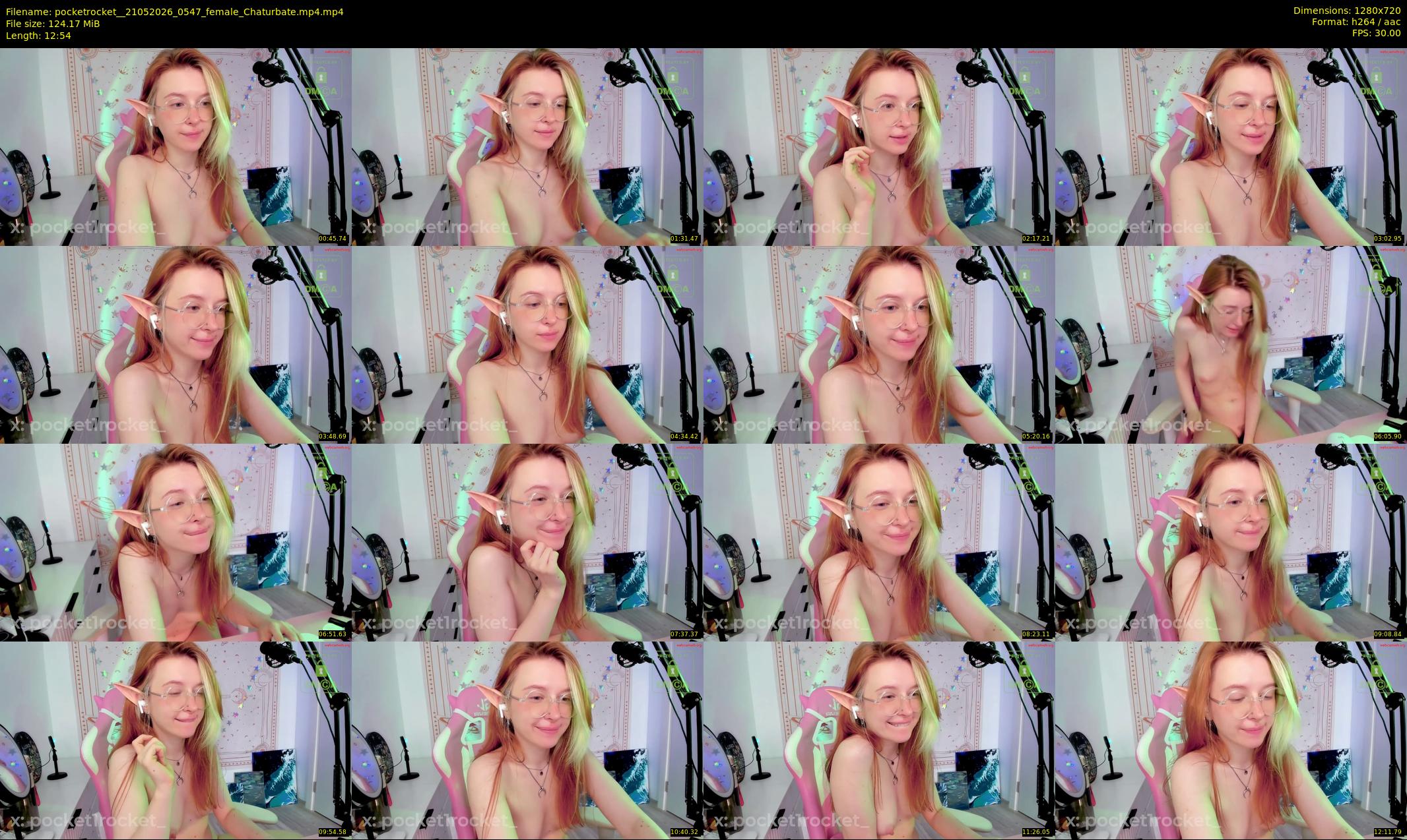 pocketrocket_ — 13 minute Chaturbate Female stripcam recording, 720p, May 21, 2026