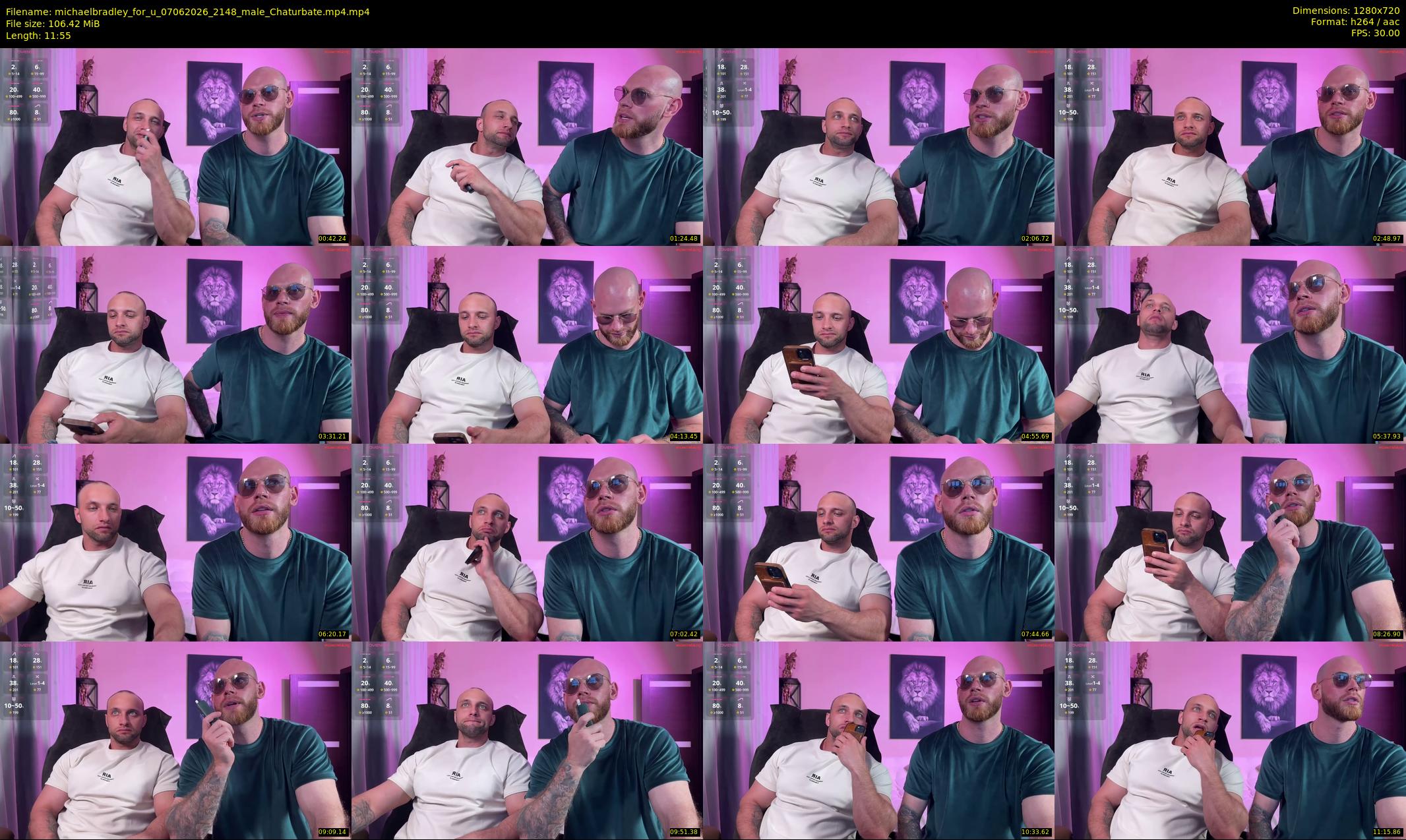 michaelbradley_for_u — 12 minute Chaturbate Male stripcam recording, 720p, Jun 7, 2026